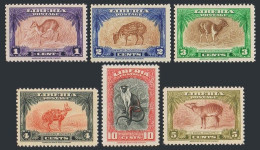 Liberia 283-288,hinged.Michel 347-352. Antelope,Chevrotain,Duiker,Diana Monkey. - Liberia