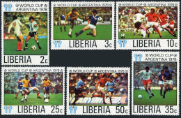 Liberia 807-812,C220,MNH.Michel 1061-1066,Bl.91. World Soccer Cup Argentina-1978 - Liberia