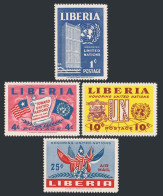 Liberia 338-340,C70,MNH. Mi 440-443. World Health Conference, 1952. Headquarters - Liberia