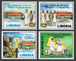 Liberia 1097-1100,MNH.Michel 1420-1423. St Joseph's Catholic Hospital,25,1988. - Liberia