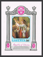 Liberia 531,MNH.Michel 7598 Bl.51. Painting Of Napoleon,1970.By Jacques L.David. - Liberia