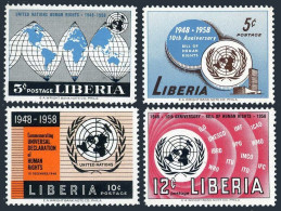 Liberia 379-382,MNH.Michel 525-528. Declaration Of Human Rights,10,1958. - Liberia
