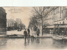 PARIS  DEPART   CRUE DE LA  SEINE 1910     B D   DIDEROT - Inondations De 1910