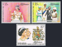 Liberia 788-790,C218,MNH.Michel 1038-1040,Bl.87. Reign Of Queen Elizabeth II-25. - Liberia