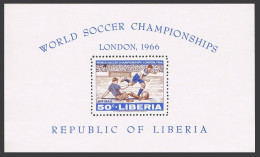 Liberia C172, MNH. Michel 661 Bl.38A. World Soccer Cup England-1966. - Liberia