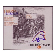 Liberia 1130,MNH.Michel 1455 Bl.121.French Revolution-200,1989.The Women's March - Liberia