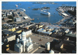 72535168 Helsinki Etelaesatama Tuomiokirkko Hafen Kathedrale Fliegeraufnahme Hel - Finnland
