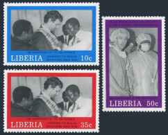 Liberia 1110-1112,MNH.Michel 1439-1441. President Doe,doctor,1989. - Liberia