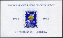 Liberia C152, MNH. Michel 605 Bl.27A. Toward Peaceful Uses Of Outer Space, 1963. - Liberia