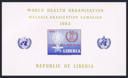 Liberia C140, MNH. Michel 583 Bl.24. Malaria Eradication Campaign, 1962. WHO. - Liberia