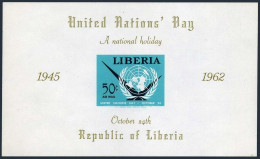 Liberia C145 Sheet,MNH.Michel 589 Bl.25. United Nations Day,1962,Emblem. - Liberia