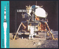 Liberia 1129,MNH.Michel Bl.122. Moon Landing 20th Ann.1989.Aldrin. - Liberia