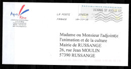 P237 - VIGNETTE SUR LETTRE DE BENING SAINT AVOLD DU 19/11/12 - AQUA REVE - Lettres & Documents
