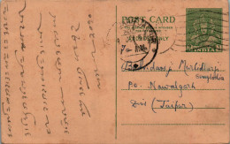 India Postal Stationery Goddess 9p To Nawalgarh Barabazar Darbhanga - Postkaarten