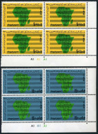 Libya 413-414 Blocks/4,MNH.Ml 329-330.Pan-African Telecommunications System,1971 - Libya
