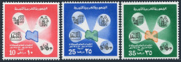 Libya 504-506,MNH.Michel 420-422. General Census,1973.Map,Houses,People,Factory, - Libye