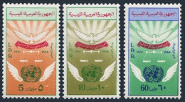 Libya 394-395, MNH. Michel 312-314. UN, 25th Ann. 1970. Emblem, Dove, Scales.  - Libië
