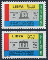 Libya 310-311, MNH. Michel 228-229. UNESCO, 20th Ann. 1967. - Libië