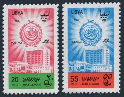 Libya 300-301, MNH. Michel 213-214. Arab League Center, Cairo. 1966. - Libia