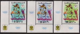 Libya 627-629, MNH. Mi 540-542. 5th Arab Games, 1976. Hurdles, Cycling, Soccer, - Libya