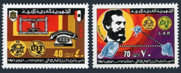 Libya 600-601,MNH.Michel 513-514. Alexander Graham Bell,1976.ITU,UPU. - Libya