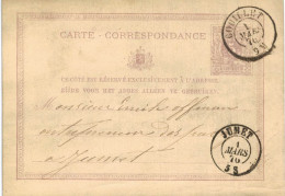 Carte-correspondance N° 28 écrite De Couillet Vers Jumetr - Cartas-Letras