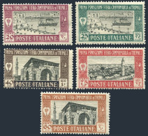 Libya B5-B9,MNH.Michel 51-55 Tripolitanien. 1st Stamps Fair.View Of Port Tripoli - Libia