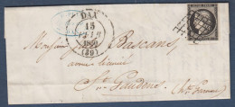 Landes - Cérès N° 3 Et Cachet 13 Dax Sur Lettre Pour St Gaudens - 1849-1876: Période Classique
