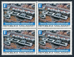Malagasy 476 Block/4,MNH.Michel 664. Ravoahangy Hospital,1972. - Madagascar (1960-...)