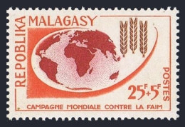 Malagasy B21 Block/4,MLH/MNH.Michel 492. FAO Freedom From Hunger Campaign,1963. - Madagaskar (1960-...)