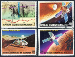 Malagasy 566-569,570,CTO.Michel 814-817,818 Bl.15. Viking Project To Mars,1976. - Madagaskar (1960-...)