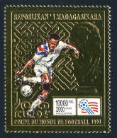 Malagasy 1255A Gold,MNH.Michel 1683. World Soccer Cup Atlanta,USA-1994. - Madagaskar (1960-...)