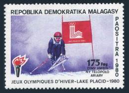 Malagasy 611,MNH.Michel 859. Olympics Lake Placid-1980.Downhill Skiing.1981. - Madagascar (1960-...)