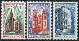 Malagasy 414-416, MNH. Mi 587-589. Protestant Church, Catholic Cathedral, Mosque - Madagascar (1960-...)