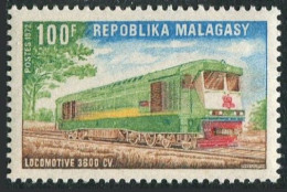 Malagasy 472,MNH.Michel 656. Diesel Locomotive,1972. - Madagascar (1960-...)
