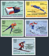 Malagasy 561-563,C161-C162,MNH.Michel 802-806. Olympics Innsbruck-1976.Winners. - Madagascar (1960-...)