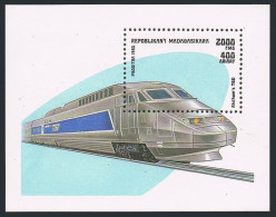 Malagasy 1207, MNH. Michel 1569 Bl.238. Locomotives 1993. TGV Alsthom. - Madagascar (1960-...)