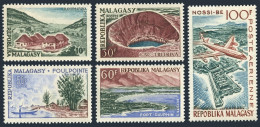 Malagasy 328-331,C70,MNH.Michel 478-482. 1962.Ranomafana Village,Crater Lake, - Madagaskar (1960-...)