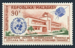 Malagasy C78, MNH. Michel 519. UN World Meteorological Day, 1964. Satellite. - Madagascar (1960-...)