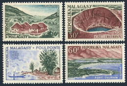 Malagasy 328-331, MNH. Mi 478-481. Ranomafana Village, Crater, Lake, Shore, 1962 - Madagaskar (1960-...)