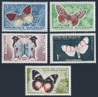 Malagasy 306-315,MNH.Michel 445-454. Butterflies,Plants 1960.Ylang-ylang,sisal, - Madagaskar (1960-...)