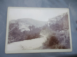 1893 PHOTO SUR CARTON  GORGE DE ROQUEVAIRE - Old (before 1900)