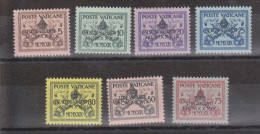 Vatican N° 85A à 85G Avec Charnières - Unused Stamps