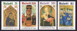 Malawi 454-457,MNH.Mi 437-440.Christmas 1984.Virgin & Child.Duccio,Raphael,Lippi - Malawi (1964-...)