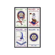 Malawi 362-365, MNH. Mi 340-343. Rotary Intl, 75, 1980. Emblems, Eagle, Leopard, - Malawi (1964-...)
