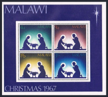 Malawi 82a Sheet,hinged.Michel Bl.9. Christmas 1967.Nativity. - Malawi (1964-...)