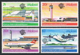 Malawi 419-422,422a, MNH. Mi 401-404, Bl.62. Kamuzu International Airport, 1983. - Malawi (1964-...)