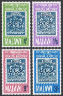 Malawi 54-57,57a Sheet,MNH.Michel 52-55,Bl.6. Postal Service-75th Ann.1966. - Malawi (1964-...)