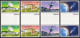 Malawi 382-385 Gutter, MNH. Mi 360-363. Telecommunication,1981. Earth Stations, - Malawi (1964-...)