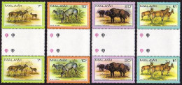 Malawi 378-381 Gutter, MNH. Mi 356-359. Wildlife 1981. Livingstone Suni, Buffalo - Malawi (1964-...)
